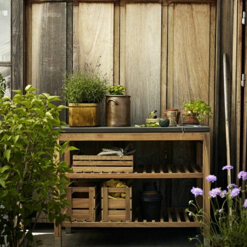 Teak wood pantry