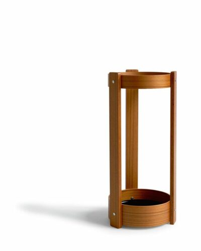 Teak wood umbrella stand