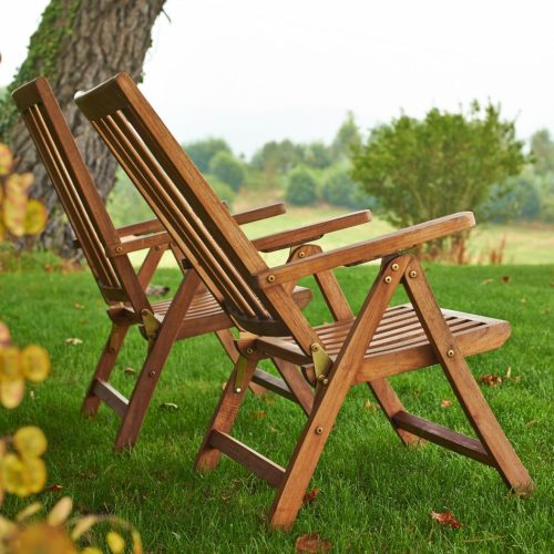 Recliner teak wood