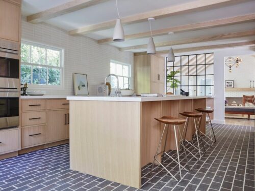 Teak root bar stools