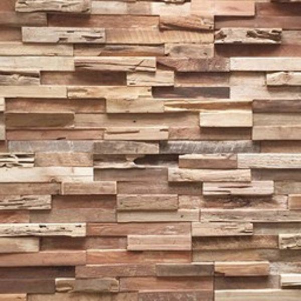teak wood panel wall