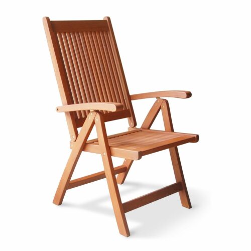 Teak wood recliner