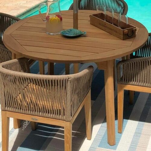 Patio dining table teak wood