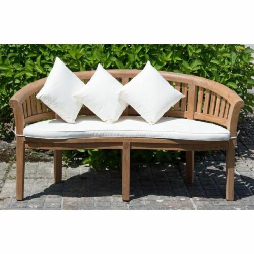 Teak garden bench