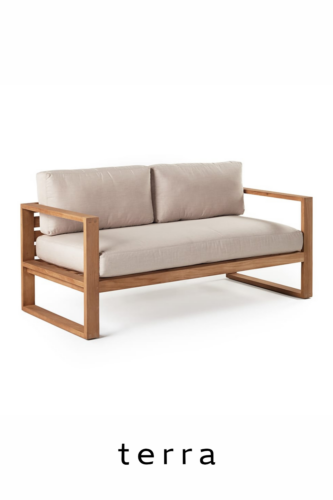 Loveseat teak wood