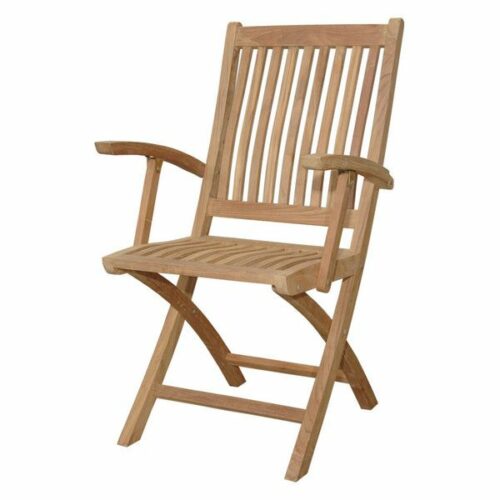 Folding armchair teak wood