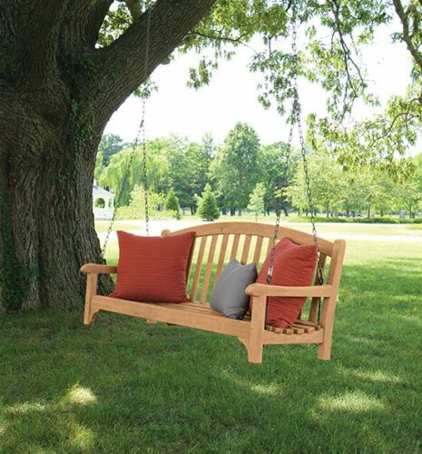 Outdoor glider teak wood