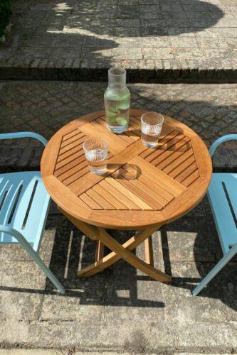 Teak wood folding table