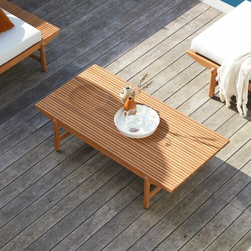 Teak garden coffee table