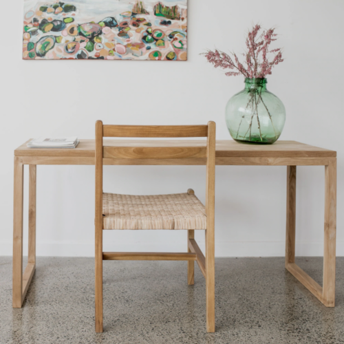 Teak wood desk