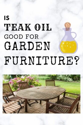 Teak garden furniture set