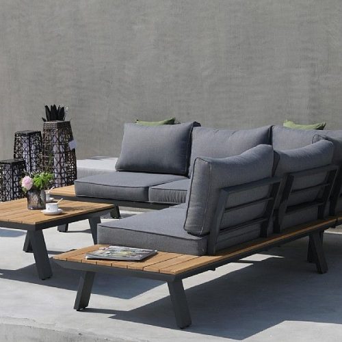 Teak garden furniture set