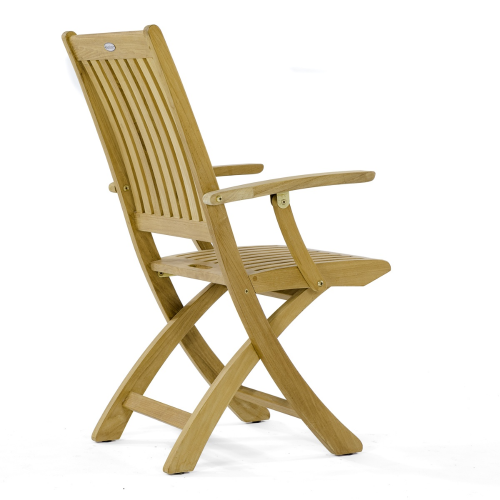 Folding armchair teak wood