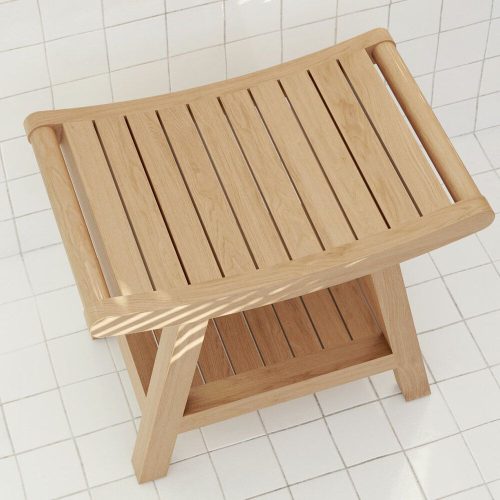 Outdoor accent table teak wood