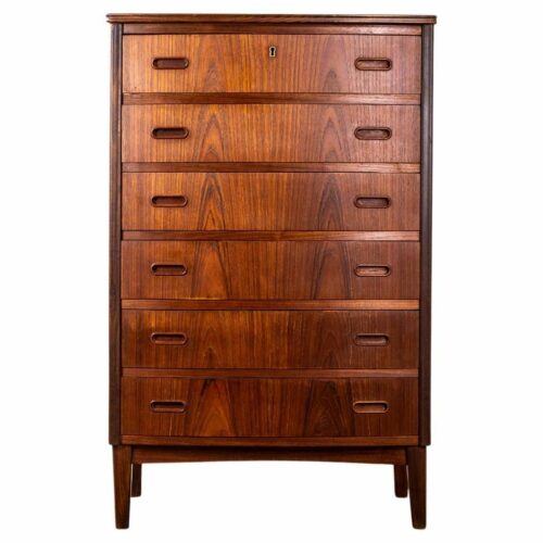 Teak wood highboy dresser