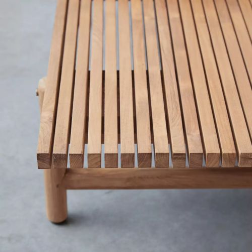 Teak garden coffee table