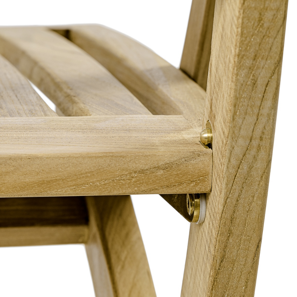 Folding armchair teak wood