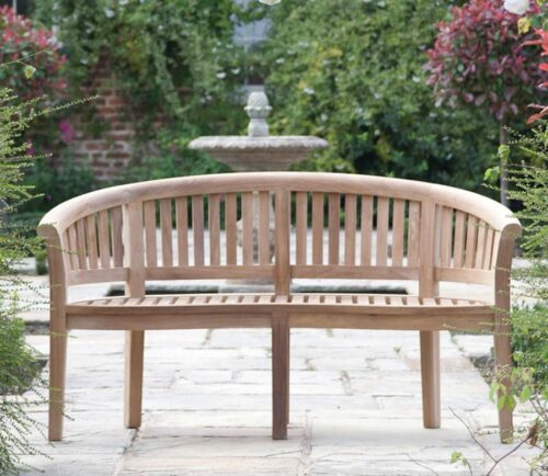 Teak garden bench