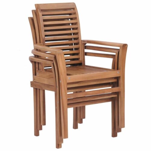 Stacking chairs teak wood