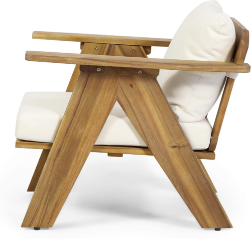 Outdoor club chair teak wood