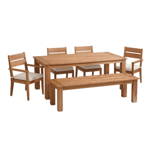 Teak wood dining bench