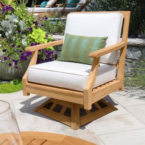 Teak outdoor chairs