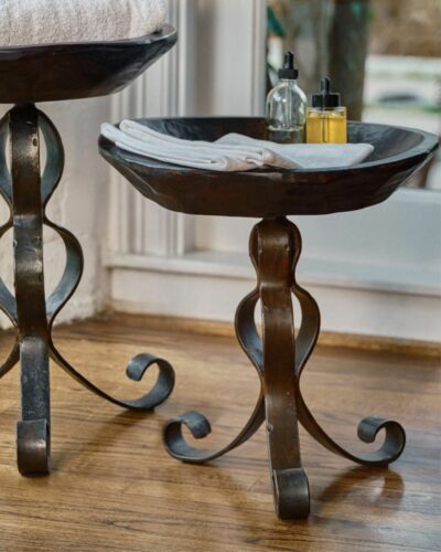 Teak wood side table