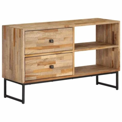 Teak wood entertainment center