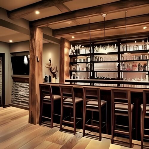 Rustic Home Bar Design Ideas