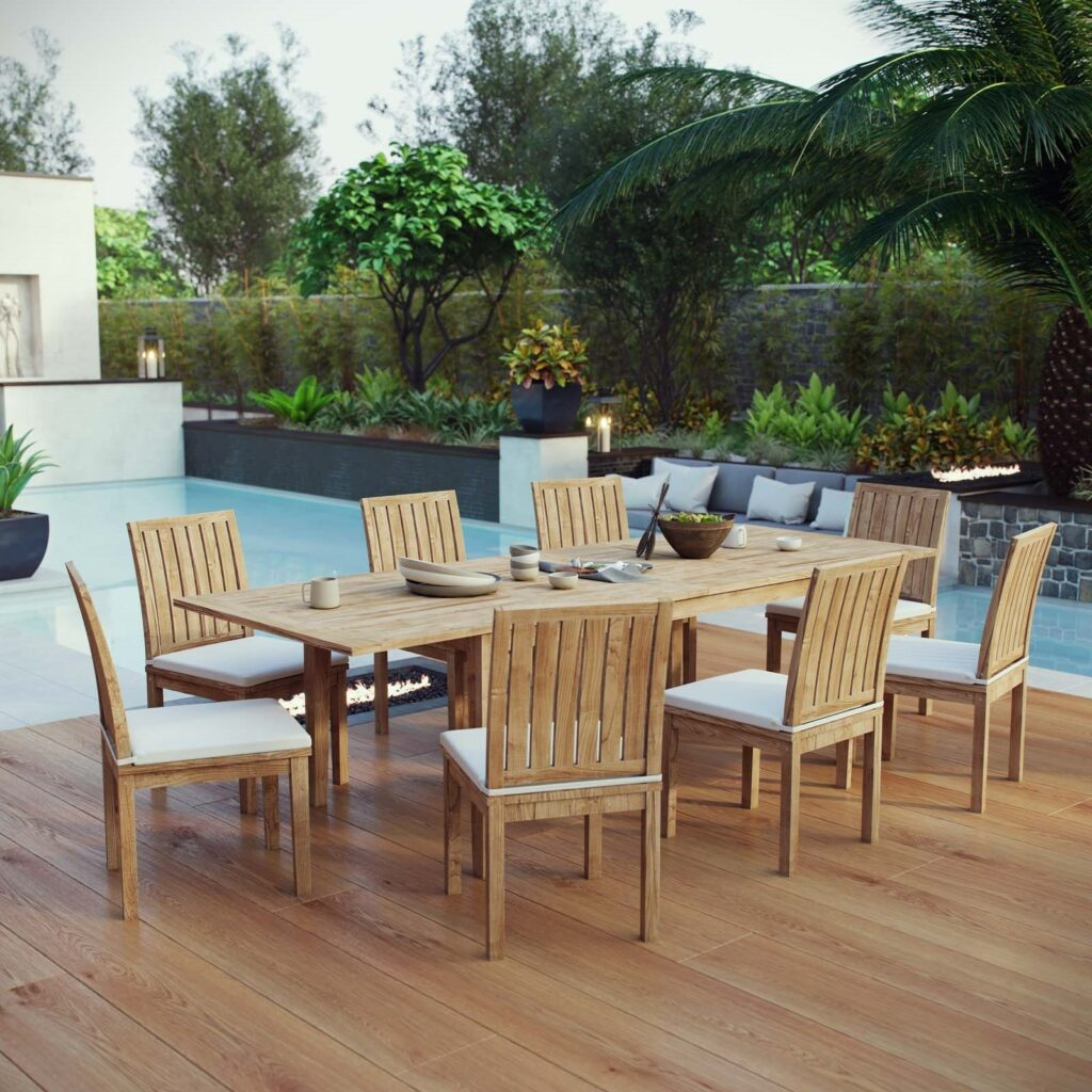 Top Design Trends In Teak Patio Furniture For The Upcoming Season